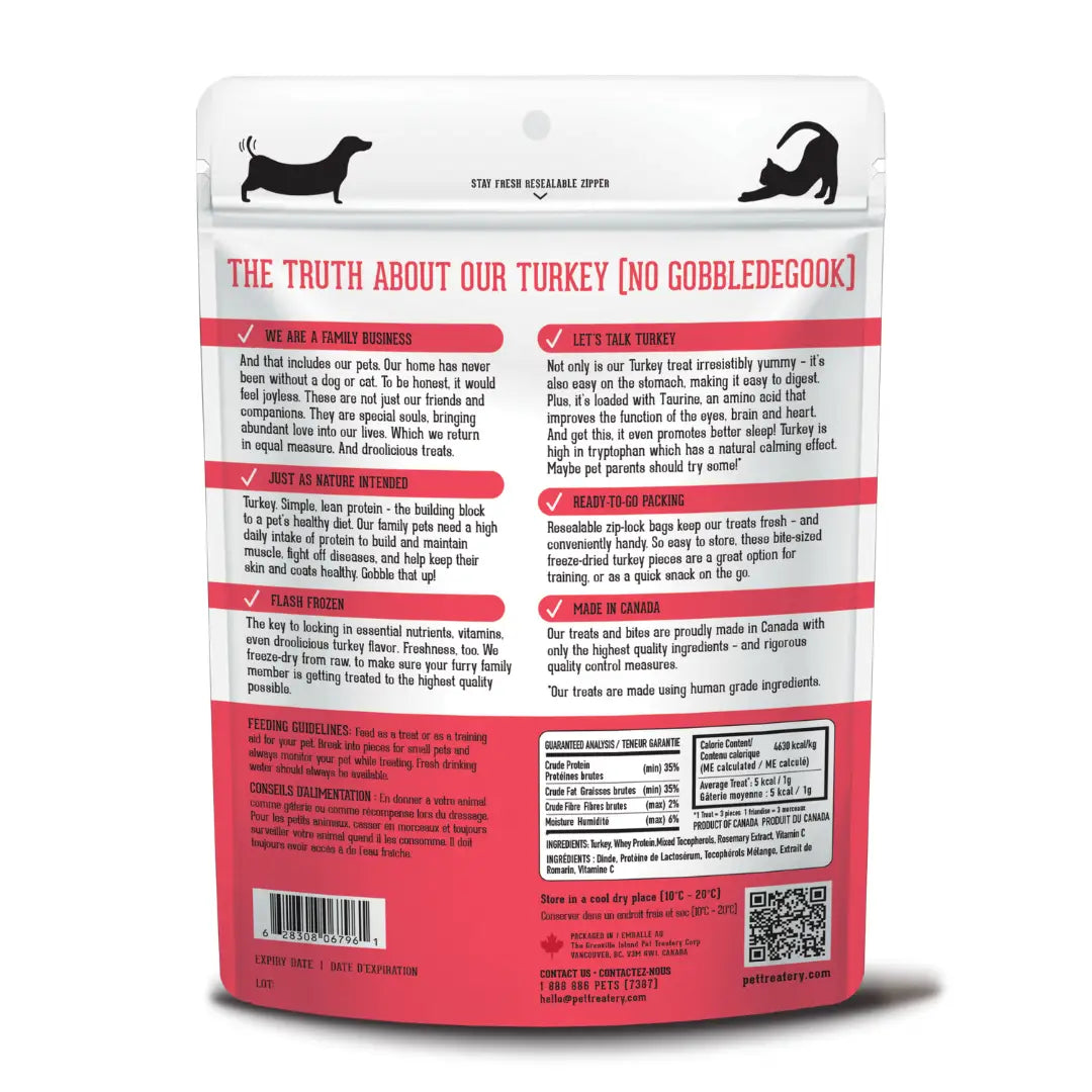 The Grandville Island Pet Treatery - Dinde lyophilisée