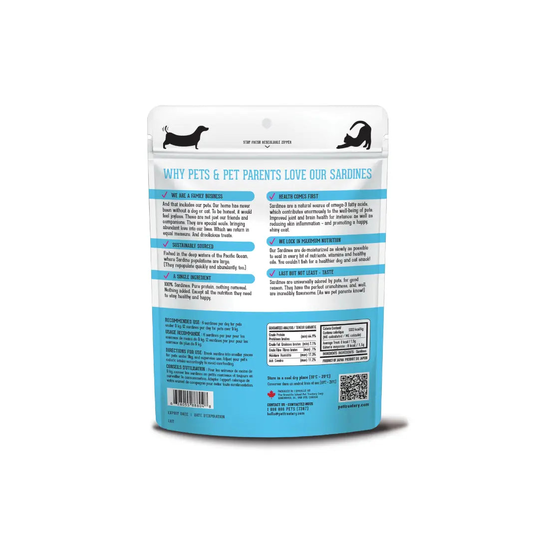The Grandville Island Pet Treatery - Sardines déshydratées