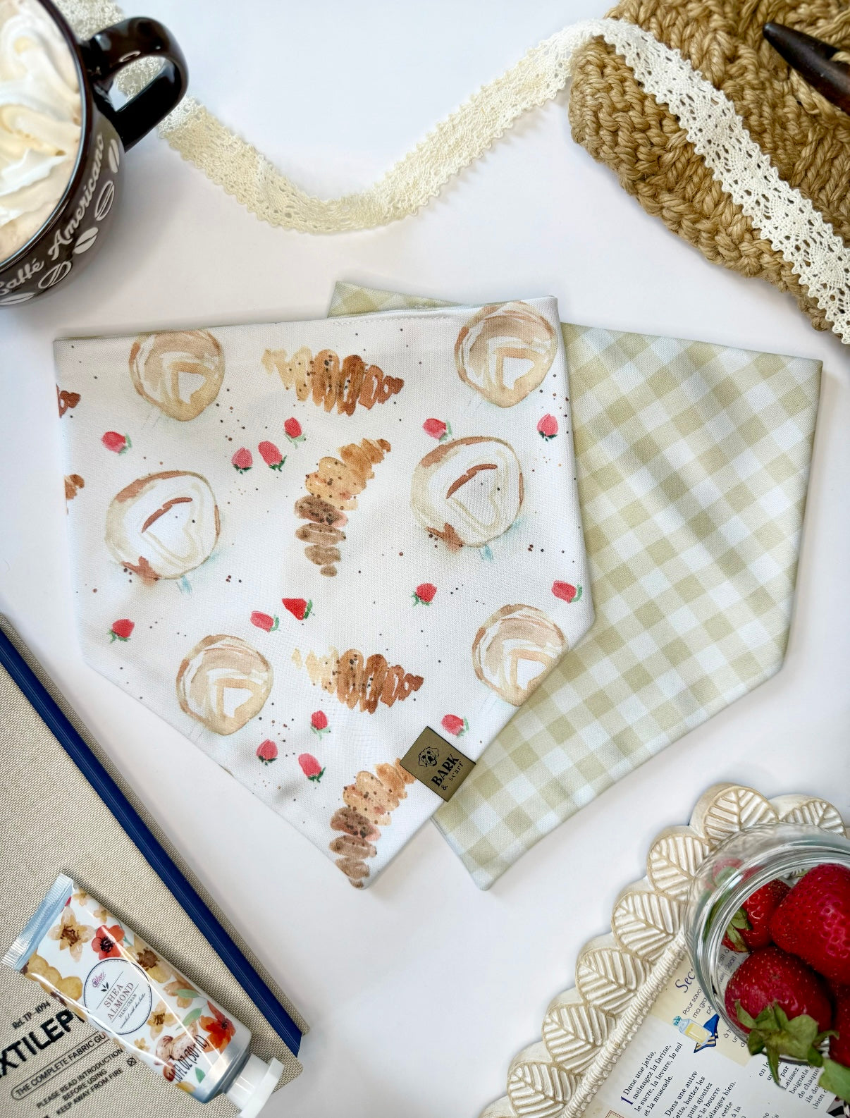 Strawberry Latte Bandana