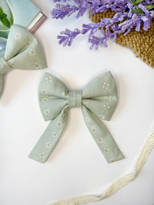 Nœud papillon Mint Bloom