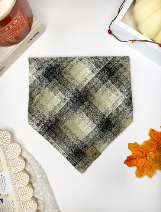 Olive Flannel Bandana