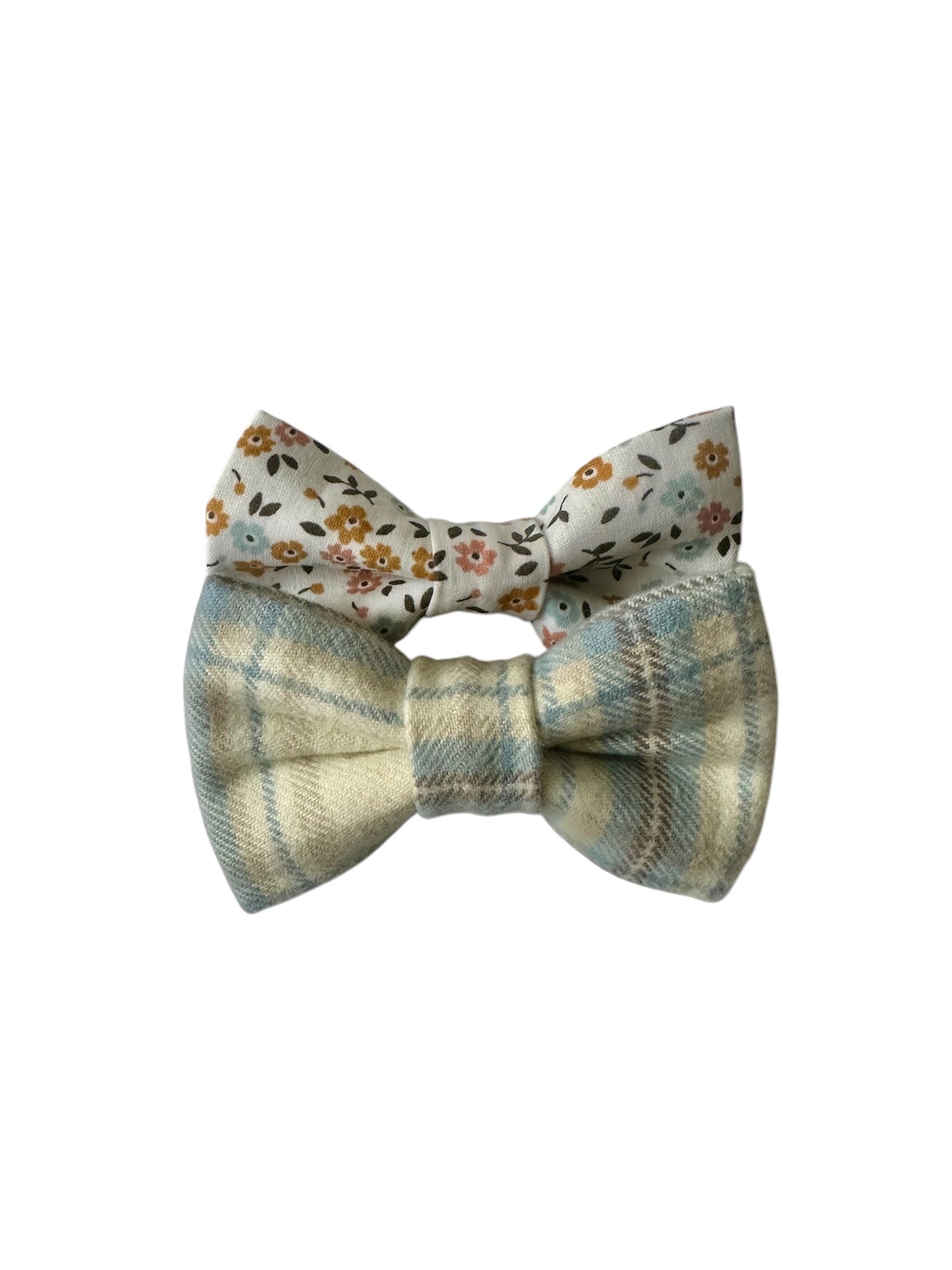 Blue Bloom Bow Tie